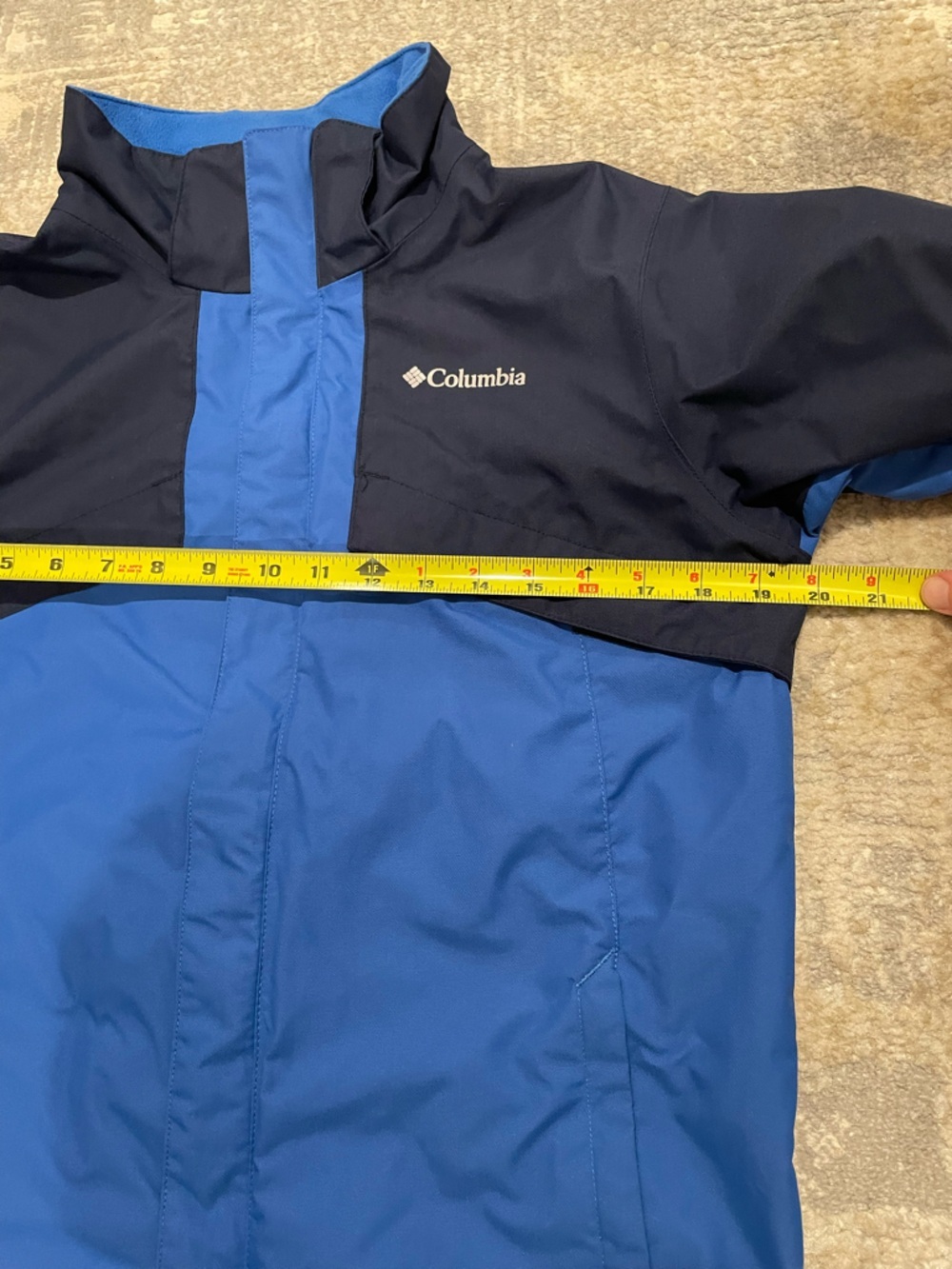 Columbia Boys Large Jacket Coat Blue Black Size Large 14/16 - Picture 10 of 12